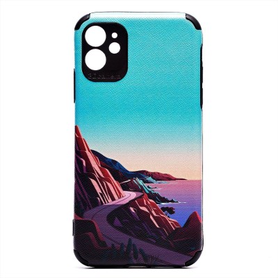 Чехол-накладка для Apple iPhone 11 - (011) (черный) - SC310