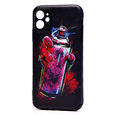 Чехол-накладка для Apple iPhone 11 - (12) (черный) - SC310