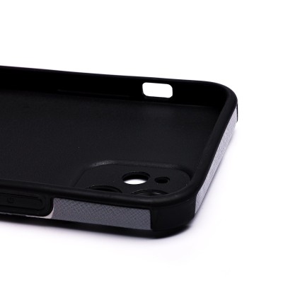Чехол-накладка для Apple iPhone 12 - (001) (черный) - SC310