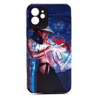Чехол-накладка для Apple iPhone 12 - (007) (черный) - SC310