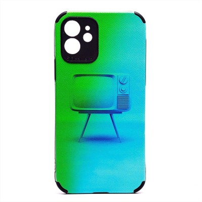 Чехол-накладка для Apple iPhone 12 - (008) (черный) - SC310