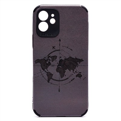 Чехол-накладка для Apple iPhone 12 - (009) (черный) - SC310