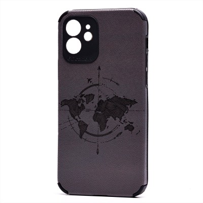 Чехол-накладка для Apple iPhone 12 - (009) (черный) - SC310