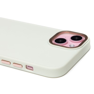 Чехол-накладка для Apple iPhone 15 Plus (белый) - SC311