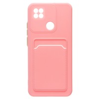 Чехол-накладка для Xiaomi Redmi 10A (розовый) - SC315 с картхолдером