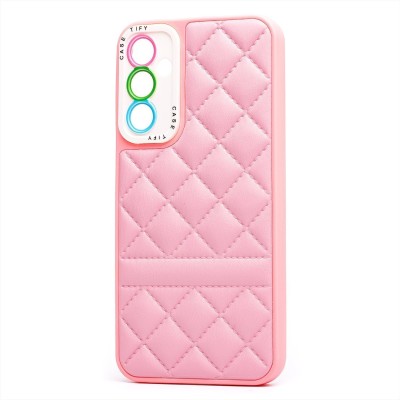 Чехол-накладка для Samsung A346 Galaxy A34 (светло-розовый) - SC318 экокожа