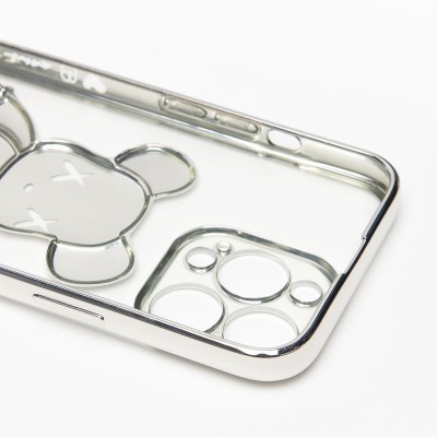 Чехол-накладка для Apple iPhone 13 Pro (серебяный) - SC330