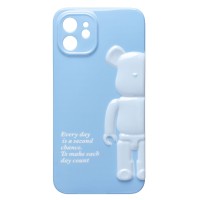Чехол-накладка для Apple iPhone 12 (голубой) - SC332