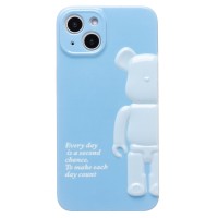 Чехол-накладка для Apple iPhone 14 (голубой) - SC332