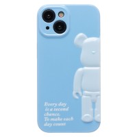 Чехол-накладка для Apple iPhone 15 (голубой) - SC332