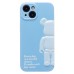 Чехол-накладка для Apple iPhone 15 (голубой) - SC332
