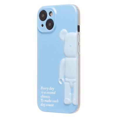 Чехол-накладка для Apple iPhone 15 (голубой) - SC332