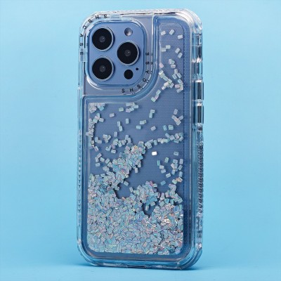 Чехол-накладка для Apple iPhone 13 Pro (серебяный) - SC333