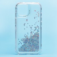 Чехол-накладка для Apple iPhone 14 (серебяный) - SC333