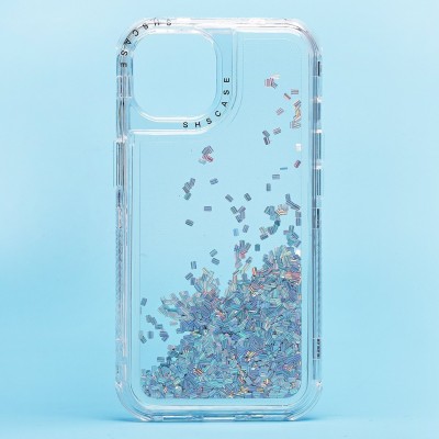 Чехол-накладка для Apple iPhone 14 (серебяный) - SC333