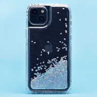 Чехол-накладка для Apple iPhone 15 Plus (серебяный) - SC333