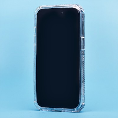 Чехол-накладка для Apple iPhone 15 (серебяный) - SC333