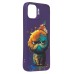 Чехол-накладка для Apple iPhone 11 (кот) (фиолетовый) - SC335