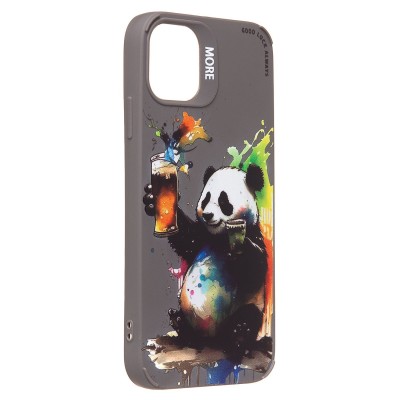 Чехол-накладка для Apple iPhone 11 (панда) (серый) - SC335