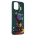 Чехол-накладка для Apple iPhone 12 Pro Max (медведь) (темно-зеленый) - SC335