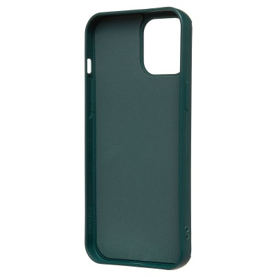 Чехол-накладка для Apple iPhone 12 Pro Max (медведь) (темно-зеленый) - SC335