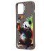 Чехол-накладка для Apple iPhone 12 Pro Max (панда) (серый) - SC335