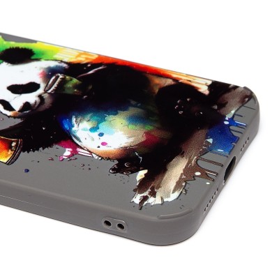Чехол-накладка для Apple iPhone 12 Pro Max (панда) (серый) - SC335