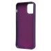 Чехол-накладка для Apple iPhone 12 (кот) (фиолетовый) - SC335