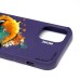 Чехол-накладка для Apple iPhone 12 (кот) (фиолетовый) - SC335