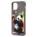 Чехол-накладка для iPhone 12 Pro (панда) (серый) - SC335