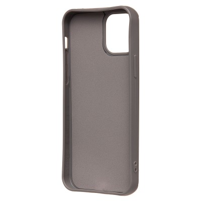 Чехол-накладка для Apple iPhone 12 (тигр) (серый) - SC335