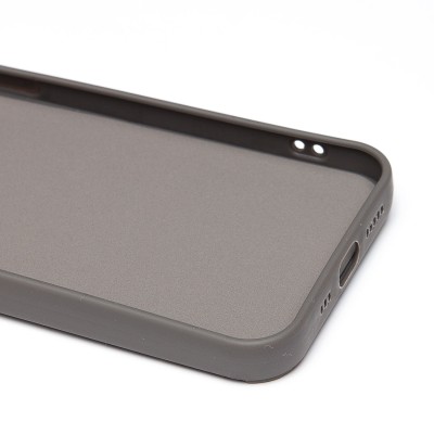 Чехол-накладка для Apple iPhone 12 (тигр) (серый) - SC335