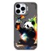 Чехол-накладка для Apple iPhone 13 Pro Max (панда) (серый) - SC335