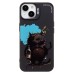 Чехол-накладка для Apple iPhone 13 (черный кот) (черный) - SC335