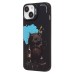 Чехол-накладка для Apple iPhone 13 (черный кот) (черный) - SC335