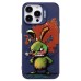 Чехол-накладка для Apple iPhone 14 Pro Max (заяц) (темно-синий) - SC335