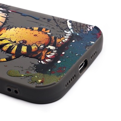 Чехол-накладка для Apple iPhone 14 Pro Max (тигр) (серый) - SC335