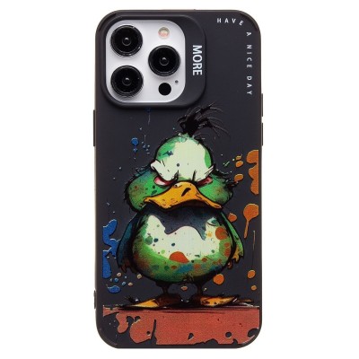 Чехол-накладка для Apple iPhone 14 Pro Max (утка) (черный) - SC335