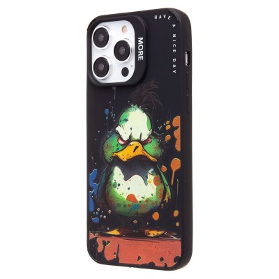 Чехол-накладка для Apple iPhone 14 Pro Max (утка) (черный) - SC335