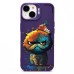 Чехол-накладка для Apple iPhone 14 (кот) (фиолетовый) - SC335