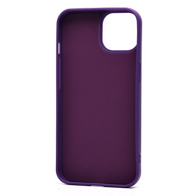 Чехол-накладка для Apple iPhone 14 (кот) (фиолетовый) - SC335