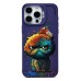 Чехол-накладка для Apple iPhone 15 Pro Max (кот) (фиолетовый) - SC335