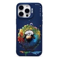 Чехол-накладка для Apple iPhone 15 Pro Max (овечка) (темно-синий) - SC335