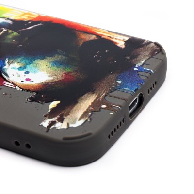 Чехол-накладка для Apple iPhone 15 Pro Max (панда) (серый) - SC335