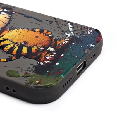 Чехол-накладка для Apple iPhone 15 Pro Max (тигр) (серый) - SC335