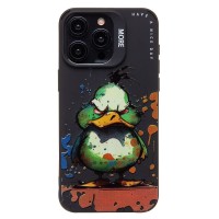 Чехол-накладка для Apple iPhone 15 Pro Max (утка) (черный) - SC335