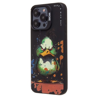 Чехол-накладка для Apple iPhone 15 Pro Max (утка) (черный) - SC335
