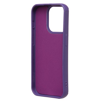Чехол-накладка для Apple iPhone 15 Pro (кот) (фиолетовый) - SC335