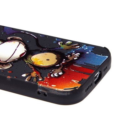 Чехол-накладка для Apple iPhone 15 Pro (обезьяна) (черный) - SC335