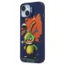 Чехол-накладка для Apple iPhone 15 (заяц) (темно-синий) - SC335